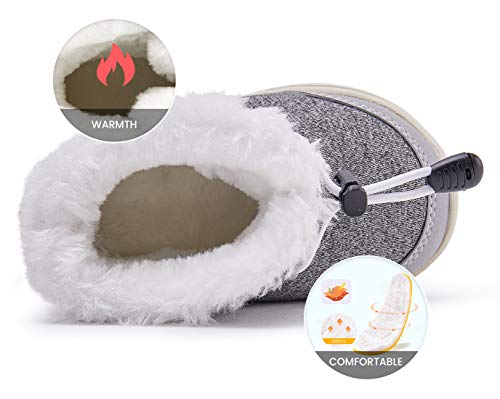 BMCiTYBM Baby Snow Boots Boys Girls Winter Infant Shoes Anti-Slip 6 9 12 18 24 Months Faux Fur Gray Size 12-18 Months Toddler BMCiTYBM Baby Snow Boots Boys Girls Winter Infant Shoes Anti-Slip 6 9 12 18 24 Months Faux Fur Gray Size 12-18 Months Toddler